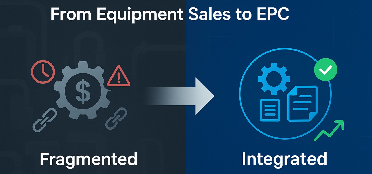 from equipment sales to EPC