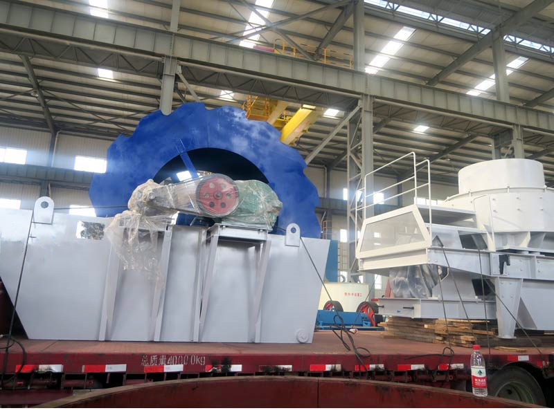 APV-8518 sand making machine and APW2610D sand washer