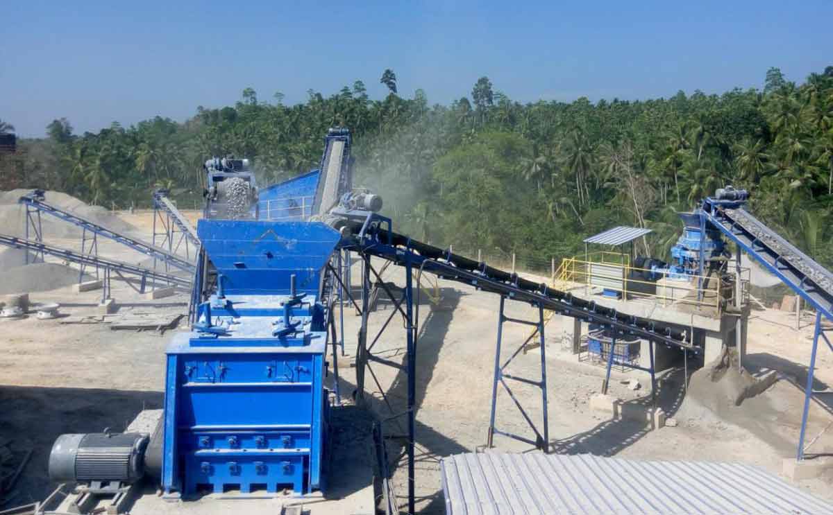crusher plant processing aggregate