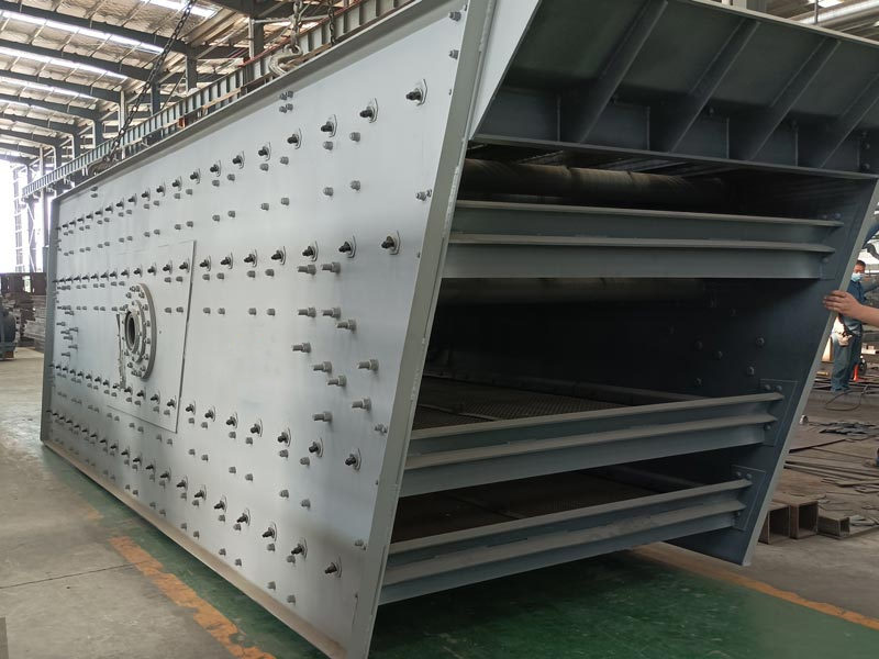large vibrating screen in factory