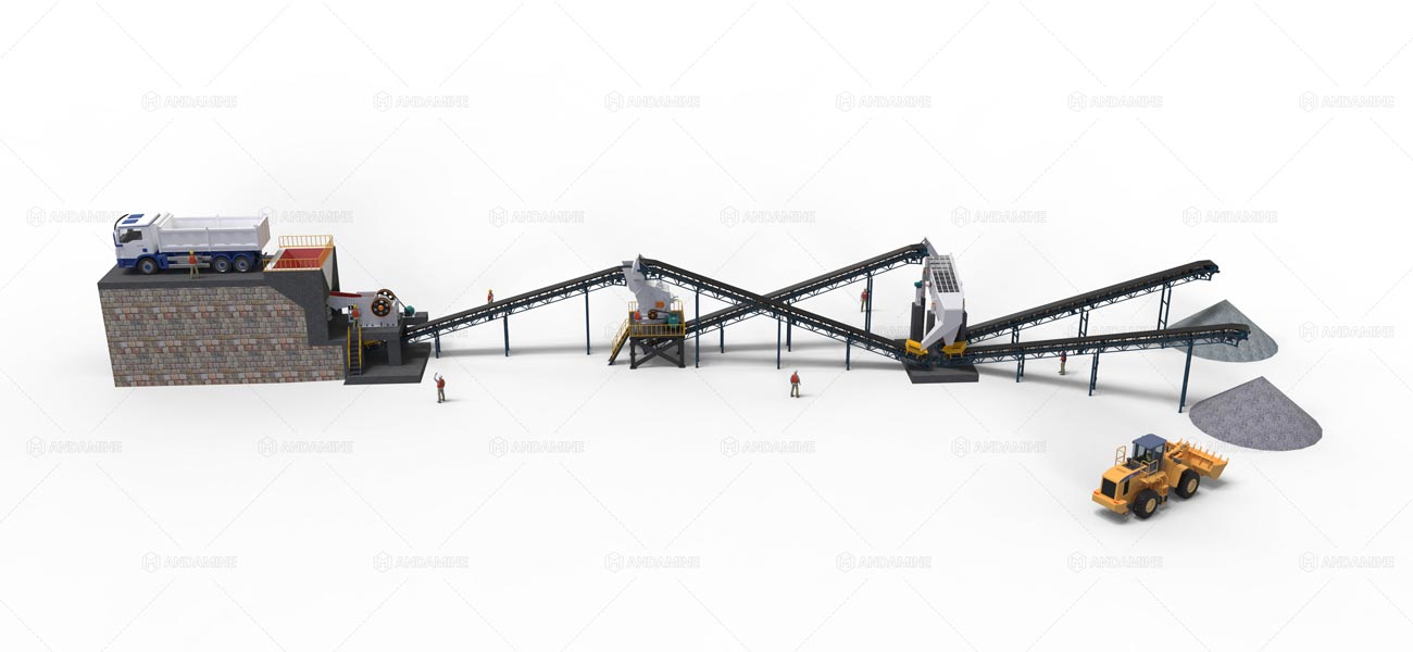 100-120 ton stationary crushing plant to Mongolia