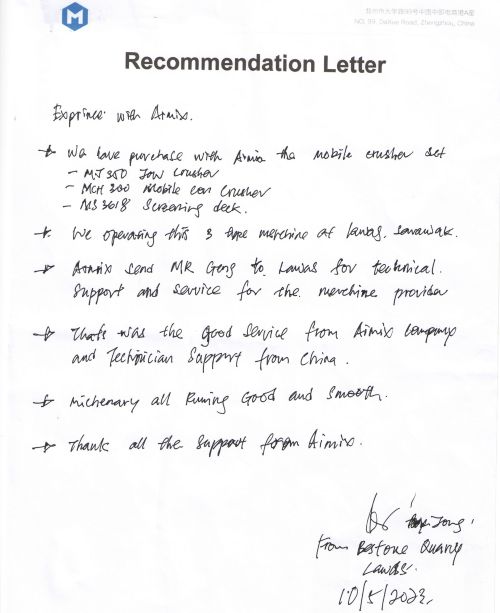 customer review from Malaysia