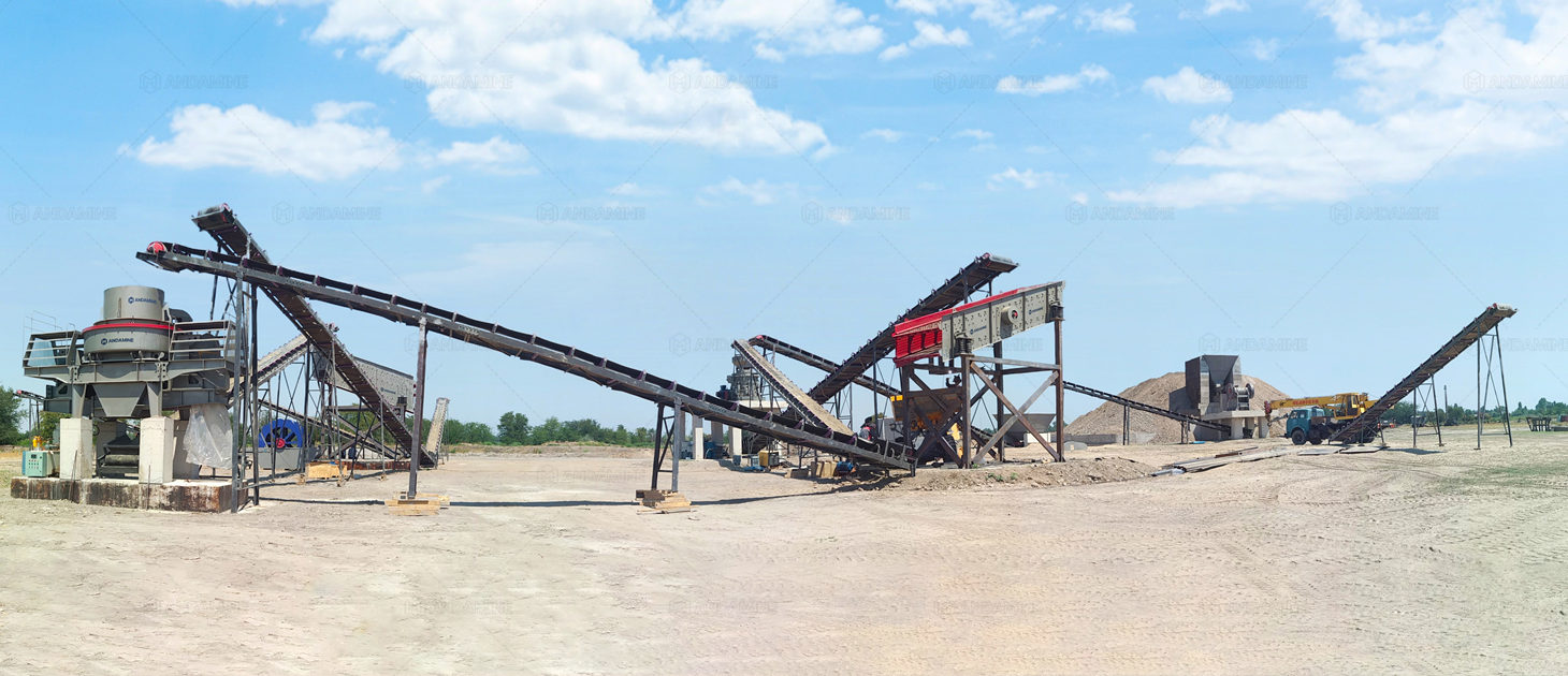 stationary sand and gravel production line