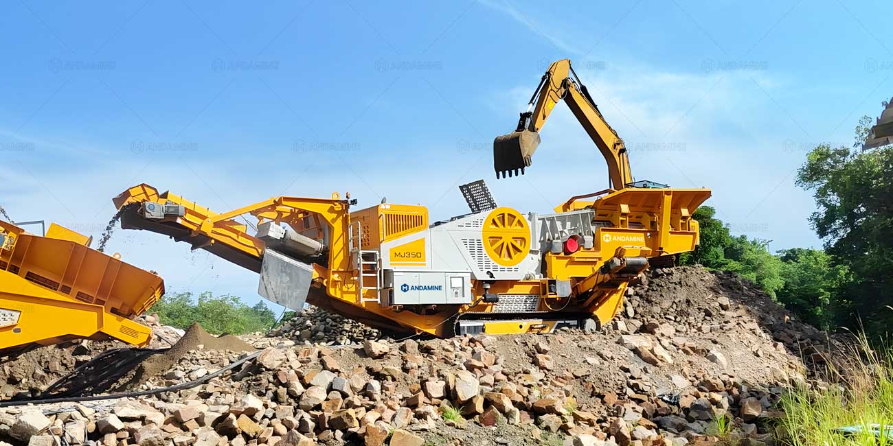 Mobile Stone Crusher Plant Design for Crushing River Pebbles