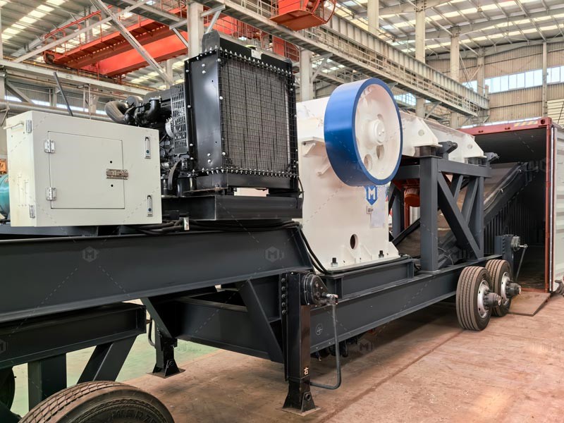 Andamine mobile jaw Crusher Plant from Testing to Indonesia