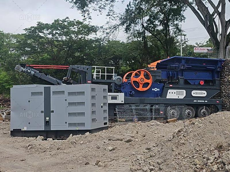 150t Mobile Jaw Type Rock Crusher
