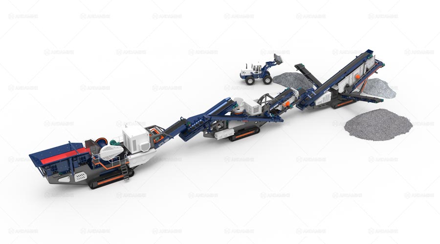 100-200t crawler mobile cone crusher