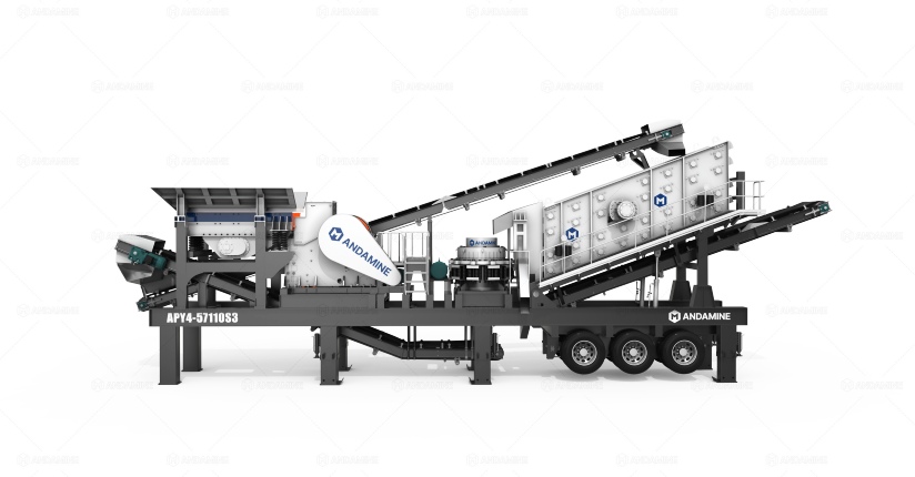 APY4-four in one mobile rock crusher plant