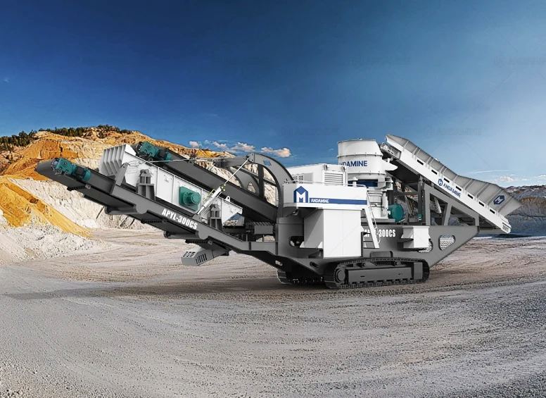 APYL crawler mobile stone crusher