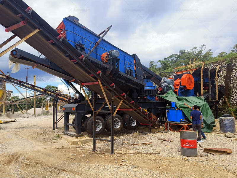 Andamine Wheel mounted mobile crushing plant