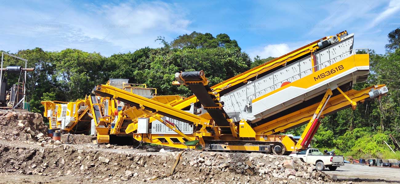 Mobile cone crusher for cobblestone crushing