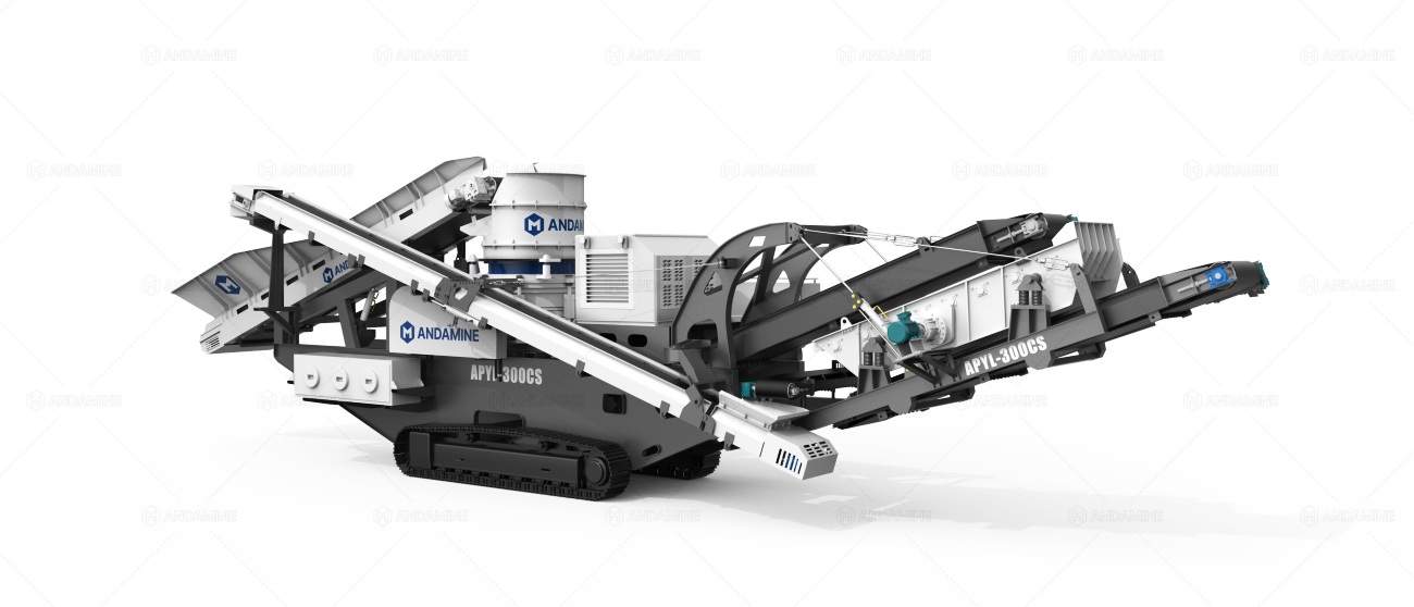crawler cone crusher for granite processing