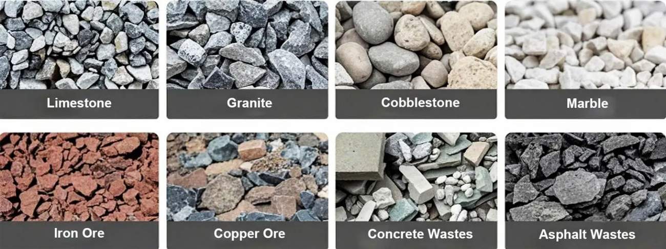 rock materials for crushing