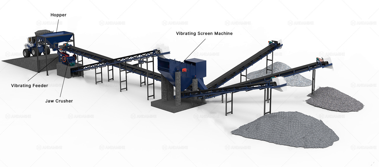 100tph limestone crushing plant