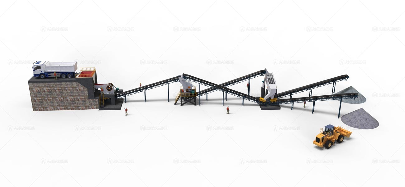 300tph Sand and Aggregate Crushing Production