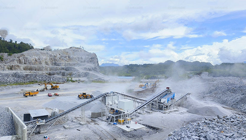 350t rock crushing plant