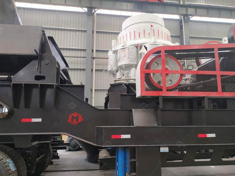 Andamine mobile cone crusher plant in factory