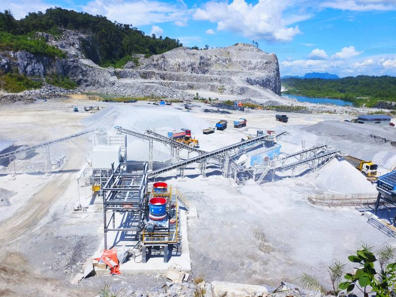 Andamine stationary crusher plant tailored for customer