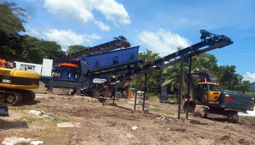 mobile cone type rock crusher in Honduras