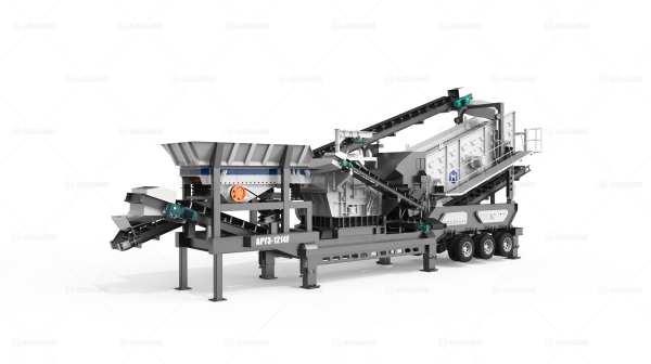 mobile type limestone crusher plant