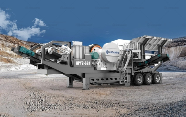 APY2-69J mobile wheel base jaw crusher