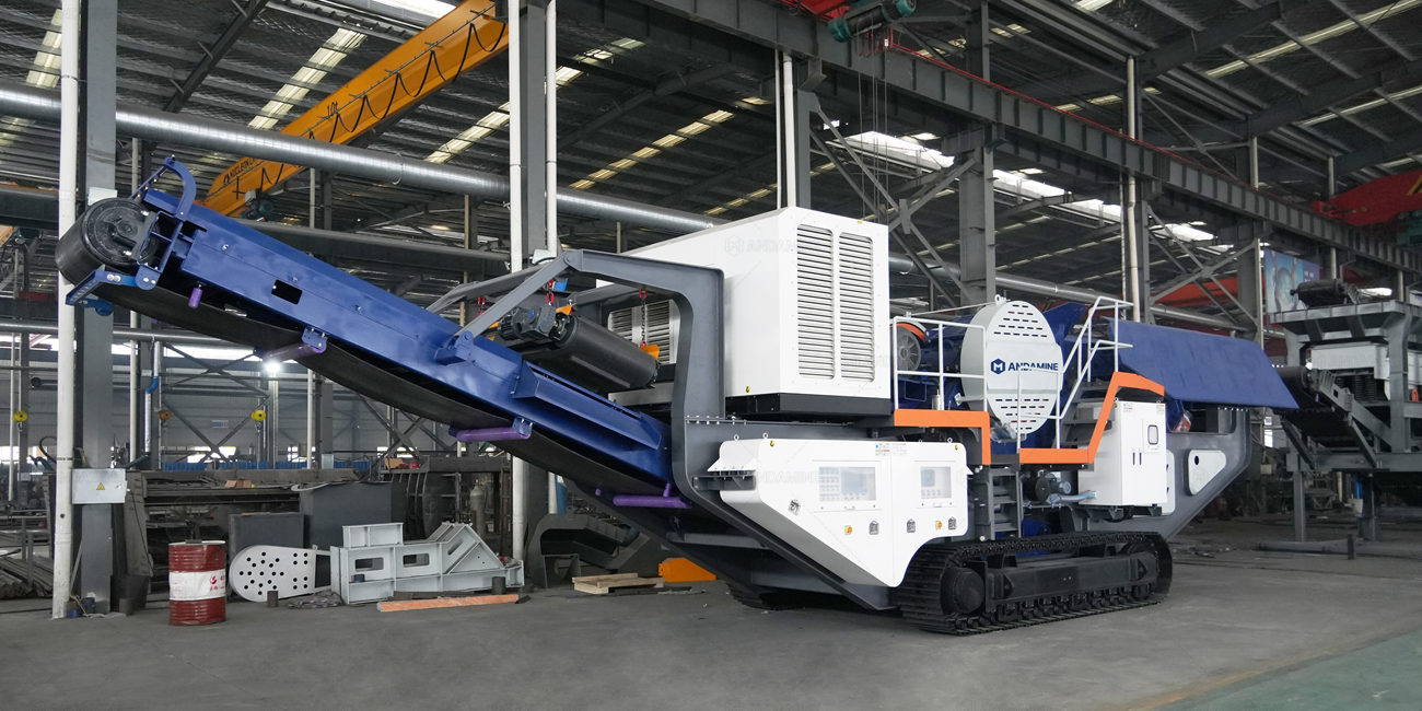 andamine mobile jaw crusher with crawler base in factory