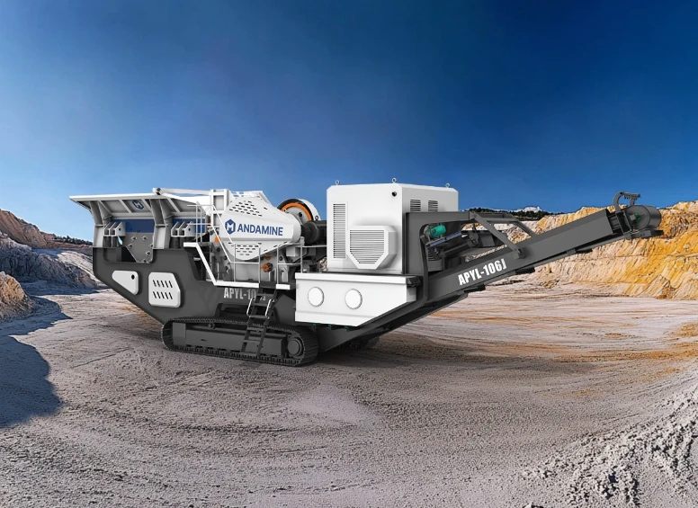 crawler type mobile jaw crusher