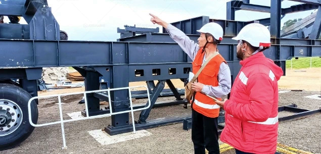 on site installation of ANDAMINE crushing machine