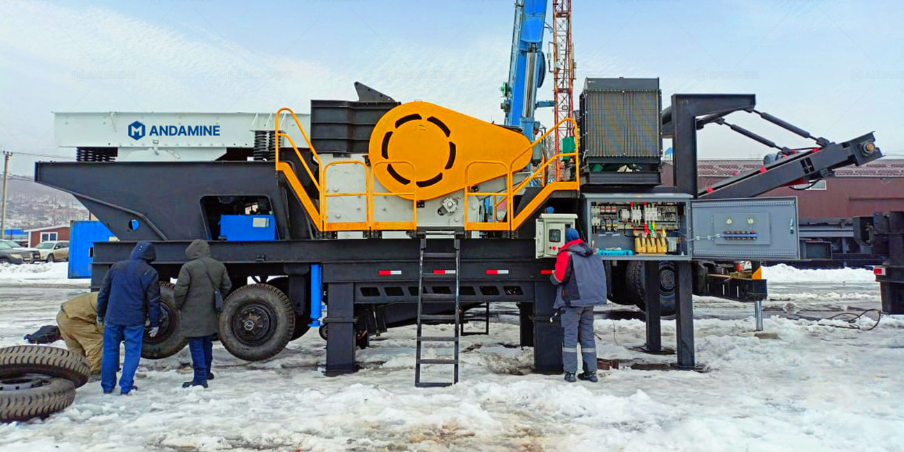 ANDAMINE aggregate crusher with deep-freeze resilience in Russia