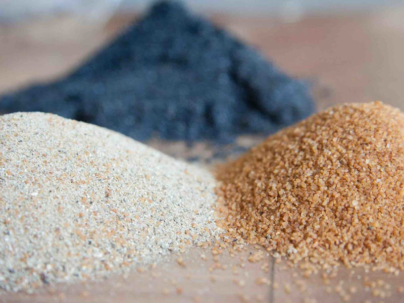 crushed quartz sand