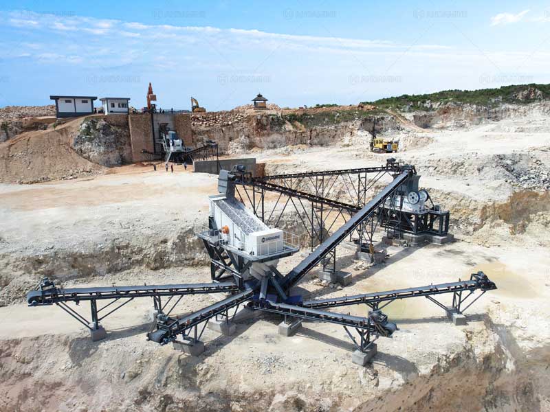 Andamine stationary limestone crushing plant for sale