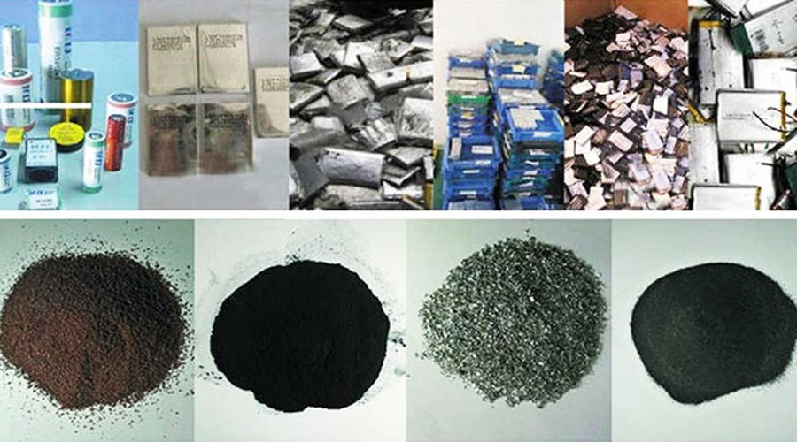 Crushing in Lithium Recycling