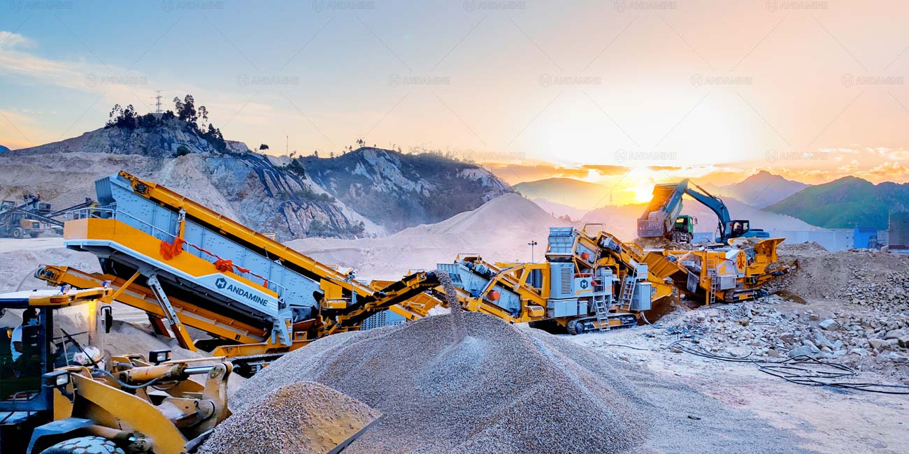 Andamine mobile track crusher for sale