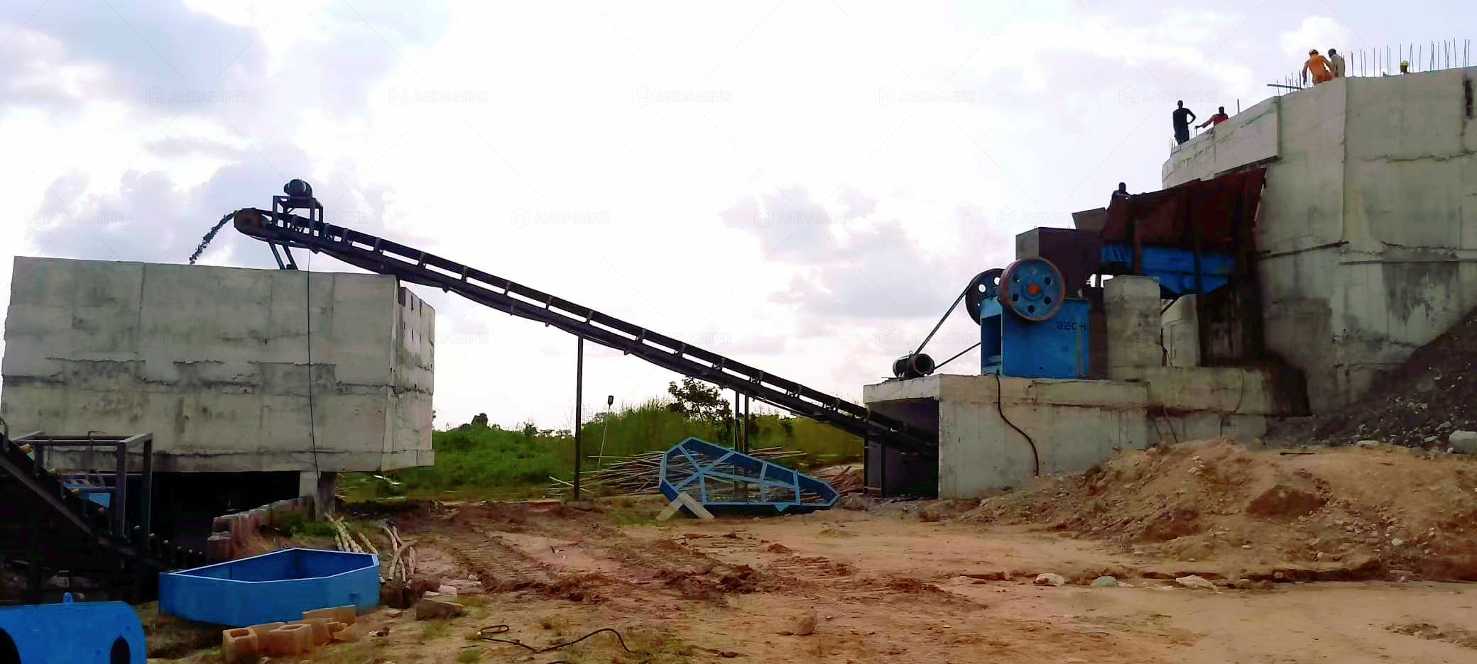 250 ton aggregate crusher plant stationary line
