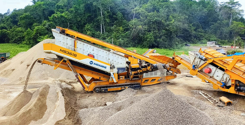 ANDAMINE crawler base mobile crushing plant for Nigeria