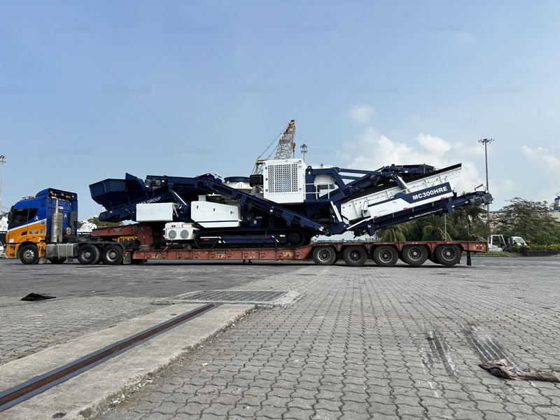 Andamine mobile cone crusher plant arrives in Malaysia