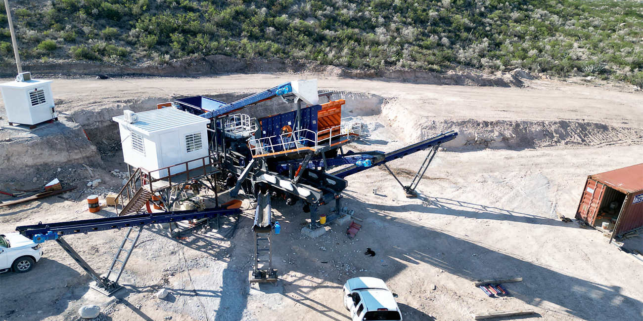 4-in-1 mobile crushing plant from Andamine in Mexico