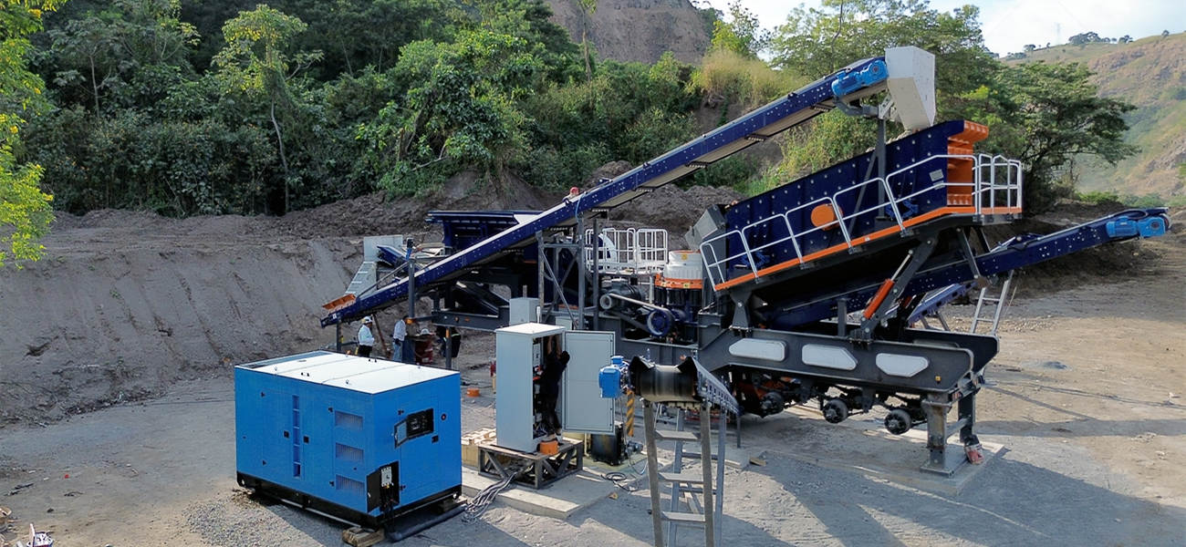 80tph 4-in-1 model wheel mounted mobile cone crusher plant in El Salvador