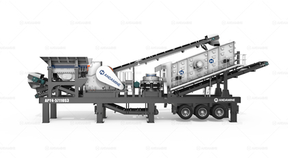 APY4-S 4 in1 mobile cone crusher and jaw crusher