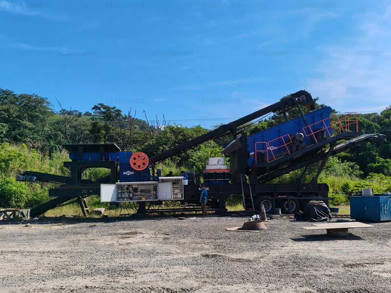 Andamine Mobile Crusher Plant Successfully Operated in El Salvador