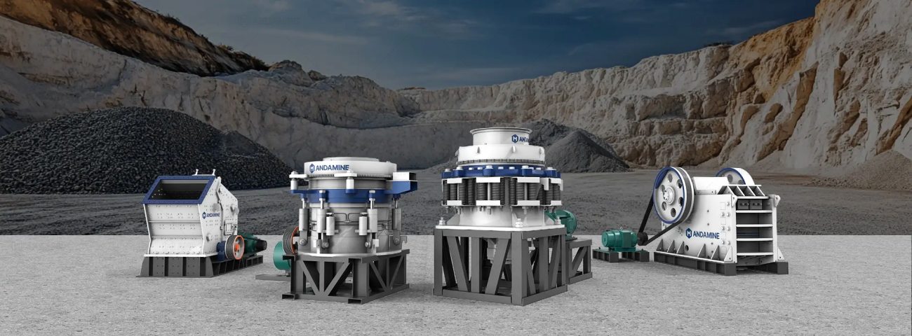 Andamine crushers for crushing process