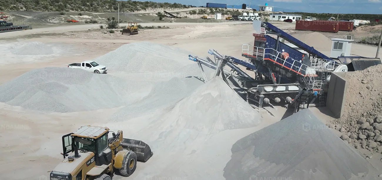 Andamine mobile crusher with high efficiency
