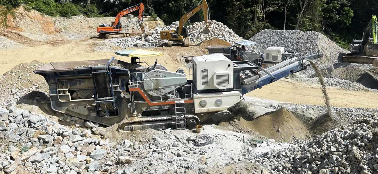Andamine mobile gravel crushing solution