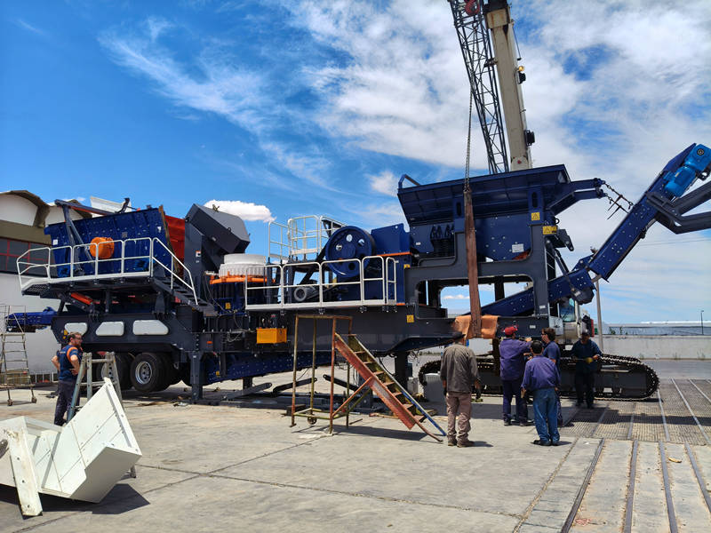 Installation Process of APY60 mobile crusher plant in Argentina