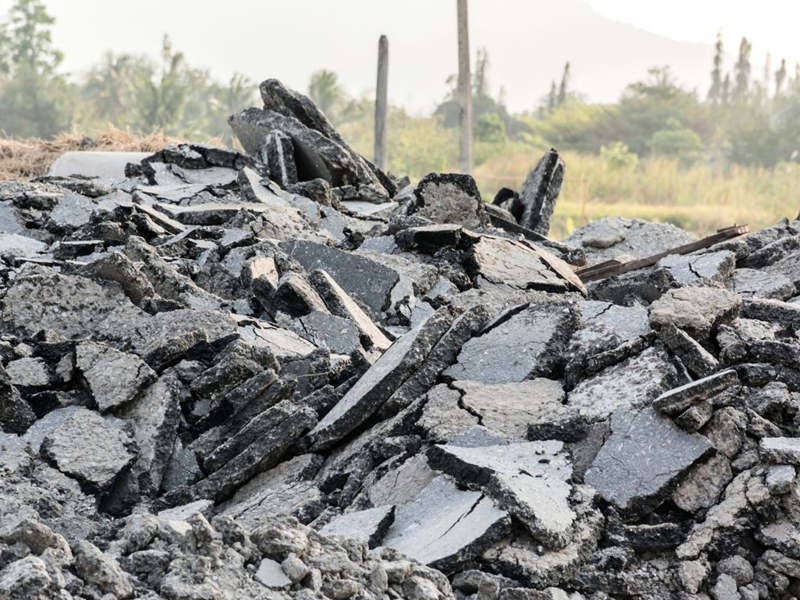 asphalt waste for portable cone crusher for sale to crush