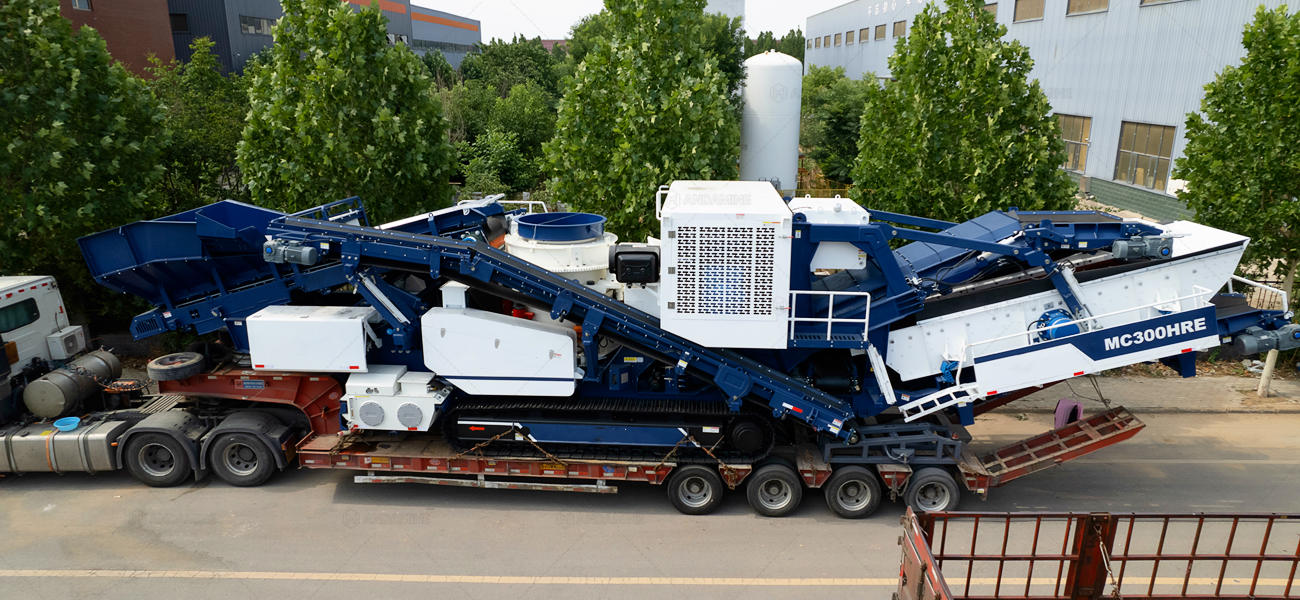 crawler chassis mobile cone crusher plant sending to customer
