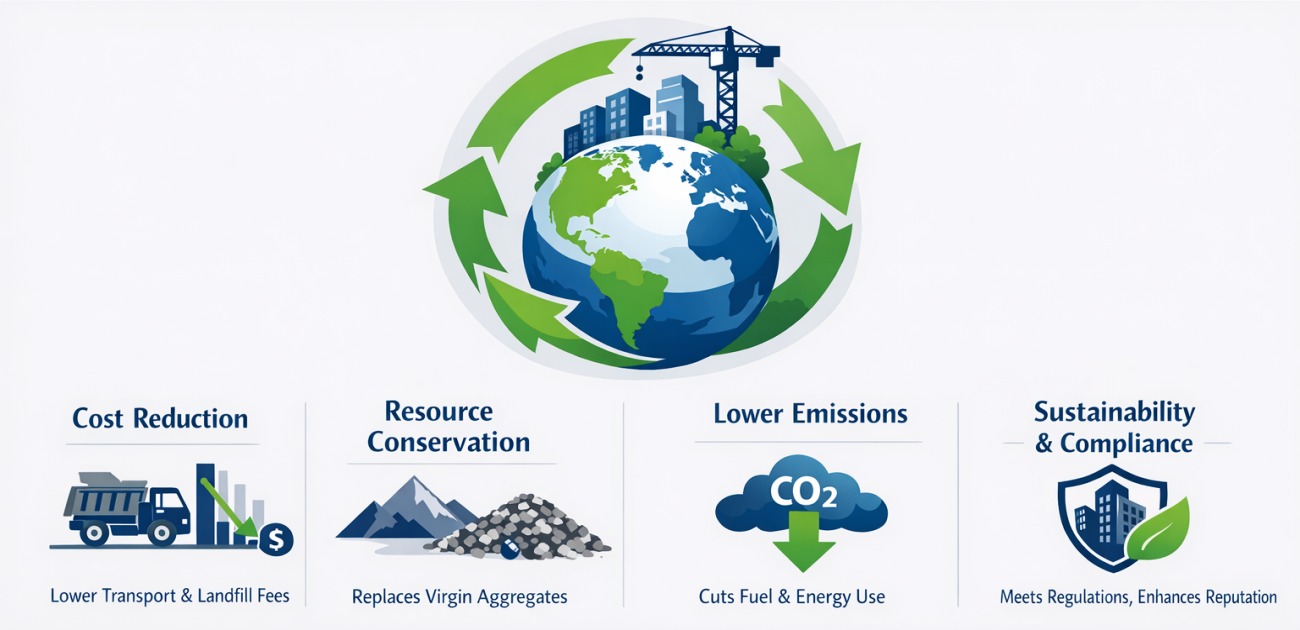 economic and environmental benefits of construction waste recycling