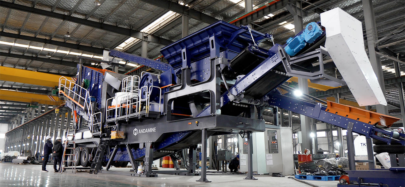 mobile cone crusher with wheel 4 in 1 model in Andamine factory