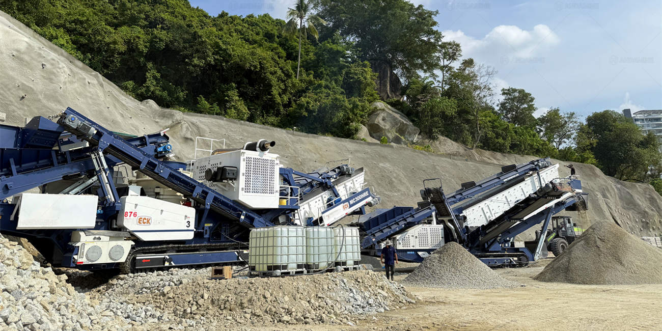 mobile crushing plants in Malaysia during crushing operation