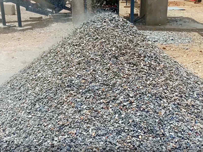 aggregate product from our 70tph stationary crusher plant